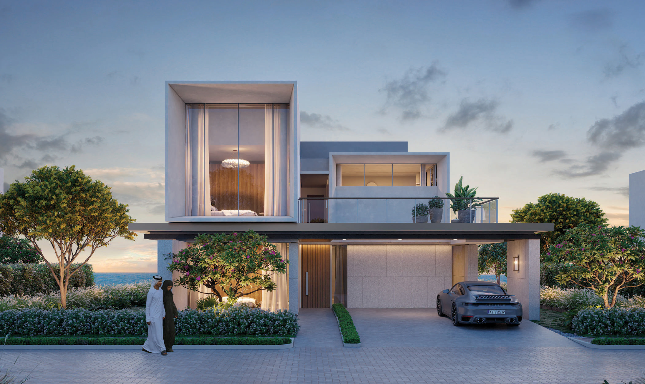 Villa with landscaped garden
