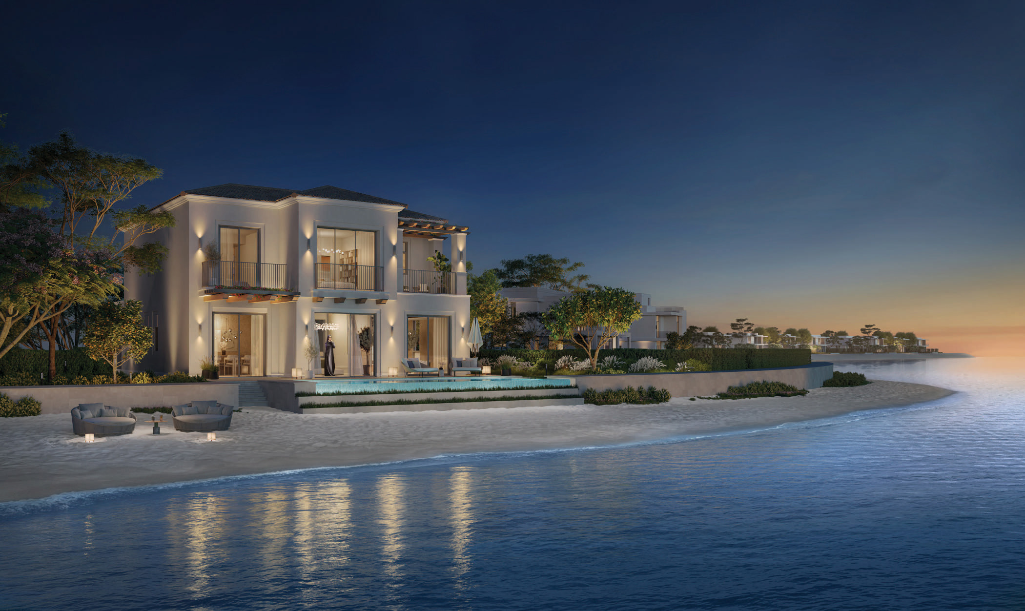 Villa beside the water channel